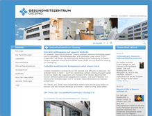 Tablet Screenshot of gesundheitszentrum-giesing.de